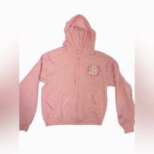 Barbie Collegiate Malibu Oversized Zip Hoodie